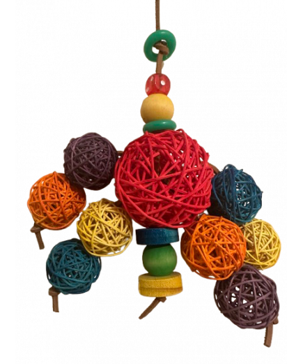 Parrot-Supplies Munch Ball Cluster Parrot Toy Parrot-Supplies Munch Ball Cluster Parrot Toy